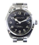 ハミルトン HAMILTON 美品 カーキフィールド マーフ Murph 38mm H704050 ウォッチ 腕時計 オートマチック 自動巻き 25石 ブラック文字盤 シルバーカラー 0303