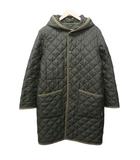 トラディショナルウェザーウェア Traditional Weatherwear MALET キルティングコート 中綿ジャケット フード ロング 38 約M カーキグリーン 系 0307