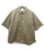 フリークスストア FREAKS STORE シャツ レオパード柄 オーバーサイズ 半袖 S ベージュ ブラウン 系 0315