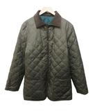 マッキントッシュフィロソフィー MACKINTOSH PHILOSOPHY キルティング ダウンジャケット ダウンコート リバーシブル 衿切替 コーデュロイ 42 カーキ グリーン 系 0323