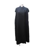  ローレン Louren 美品 volume flare trench coat ボリューム フレア トレンチコート 変形デザイン ロング F 黒 ブラック lo233-57 0323