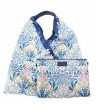 マッキントッシュ ロンドン MACKINTOSH LONDON 美品 花柄 トートバッグ ポーチ 2点セット ナイロン 切替 レザー ロゴ マルチカラー 0405