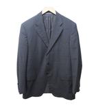 サルヴァトーレフェラガモ Salvatore Ferragamo SUPER110's テーラードジャケット ブレザー ウール 総裏 本切羽 3B 50 約L 灰 グレー 0407