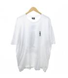 ステューシー STUSSY オールド シャドーマン Tシャツ カットソー 両面プリント メキシコ製  クルーネック 半袖 XL 白 ホワイト /HW IBO95