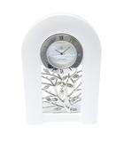 ミキモト MIKIMOTO パール 置き時計 リーフ モチーフ シェル文字盤 家具 インテリア ■GY99 現状品 0509