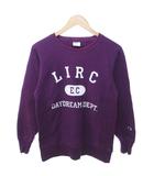 チャンピオン CHAMPION トレーナー スウェット リバースウィーブ 裏起毛 プリント 紫 SMALL /HW