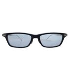 ミスタージェントルマン MR.GENTLEMAN EYEWEAR WELLER メガネ チタン スタッズ スクエアレンズ シルバーカラー 黒 ブラック /HW IBO97