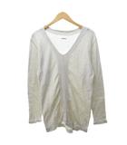 キャピタル kapital トレーナー スウェット Vネック 薄手 長袖 ライトグレー 2 /HW