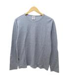 アヴィレックス AVIREX 美品 Tシャツ 長袖 サーマル クルーネック グレー LARGE /HW
