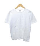 アヴィレックス AVIREX 美品 Tシャツ カットソー 半袖 サーマル クルーネック 無地 白 ホワイト LARGE /HW