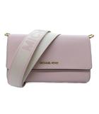 マイケルコース MICHAEL KORS ウォレットショルダーバッグ ロゴショルダーストラップ レザー ピンク /HW