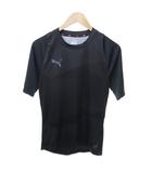 プーマ PUMA Tシャツ 半袖 クルーネック ロゴプリント 黒 ブラック S