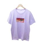 フラグスタフ FLAGSTUFF Tシャツ カットソー 半袖 クルーネック 紫 パープル