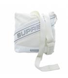 シュプリーム SUPREME 23AW ショルダーバッグ サコッシュ メッシュ切替 ロゴ刺繍 白 ホワイト ■AO1