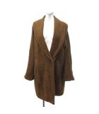 マックスマーラ MAX MARA 白タグ アルパカ チェスターコート ロング丈  茶 ブラウン 36 ■AO5