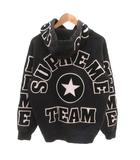 シュプリーム SUPREME 22SS team chenille hooded sweatshirt パーカー フーディ プルオーバー ロゴ 刺繍 長袖 S 黒 ブラック /FF IBO103