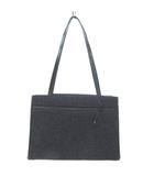 ケイトスペード KATE SPADE フェルト ワンショルダーバッグ ハンドバッグ ウール リボンモチーフ ダークグレー