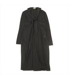 ヨウジヤマモトプールオム YOHJI YAMAMOTO POUR HOMME ストールドッキング ロング カーディガン シャツ カットソー ワンピース コート アーカイブ サイズ1 黒 ブラック メンズ