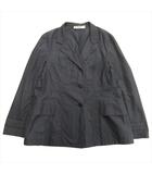 ジルサンダー JIL SANDER フレア サファリ シャツ ジャケット ブルゾン 無地 36 ネイビー レディース