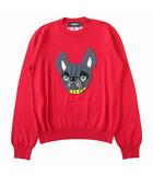 ディースクエアード DSQUARED2 ICON Dog アイコン ドッグ ウール ニット セーター カットソー 長袖 S80HA0011 サイズM 赤 レッド レディース
