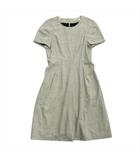 ジルサンダー JIL SANDER ワンピース ドレス カットソー タック プリーツ ウール 34 グレー レディース◆7