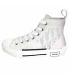ディオール Dior オブリーク B23 リーグ ハイトップ スニーカー ハイカット シューズ ロゴ トロッター 靴 38 (23cm) 白 ホワイト メンズ レディース ■2