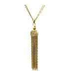 クリスチャンディオール Christian Dior chr.Dior GERMANY タッセル ネックレス ペンダント アクセサリー ジュエリー ドイツ製 二重巻き 80's 90's オールド ビンテージ ヴィンテージ 80cm ゴールド レディース◆7