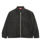 シュプリーム SUPREME Moleskin Work Jacket モールスキン ワーク ジャケット ブルゾン カバーオール ロゴ S 黒 ブラック メンズ