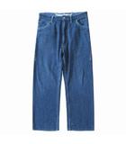 ジュンヤワタナベマン JUNYA WATANABE MAN 刺し子 5P パンツ ストレート シンチバック ジッパーフライ オールド アーカイブ AD2014 WO-P010 サイズS インディゴブルー メンズ