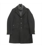 ムーレー MOORER HARRIS-LE ダウン レイヤード チェスター コート ジャケット ブルゾン ウール カシミヤ 46 ダークネイビー メンズ