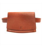 ルイヴィトン LOUIS VUITTON 90's エピ ティルシット ウエストポーチ サンチュール クラシック ベルト セット ボディ バッグ 鞄 レザー オールド ビンテージ ヴィンテージ 茶 ブラウン レディース メンズ◆8