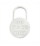 ティファニー TIFFANY & CO. 1837 ラウンドロック キーリング キーホルダー パドロック カデナ 南京錠 SV925 アクセサリー ジュエリー 00's 2003年 オールド ヴィンテージ シルバー メンズ レディース◆9