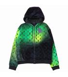 ルイヴィトン LOUIS VUITTON モノグラム ベルベット ジップアップ パーカー ジャケット ブルゾン グラデーション アーカイブ 1AFB60 サイズL グリーン/マルチ メンズ