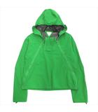 ボッテガヴェネタ BOTTEGA VENETA トライアングルジップ ナイロン パーカー ジャケット ブルゾン 2021年製 M パラキート 緑 グリーン メンズ◆11