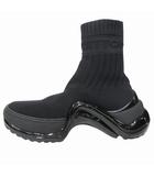 ルイヴィトン LOUIS VUITTON LV アーク ライト ライン ニット スニーカー シューズ 靴 ストレッチ ロゴ 刻印 エナメル 2018年 CL1108 サイズ35 22.5cm 黒 ブラック レディース ■12