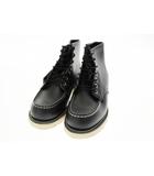 レッドウィング REDWING 90s 1996年 USA製 刺繍 羽タグ アイリッシュセッター 08179 ブーツ 7 E ブラック ブランド古着ベクトル 中古▲■250602