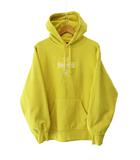 20AW Cross Box Logo Hooded Sweatshirt クロス ボックス ロゴ 刺繍 フーデッド スウェット シャツ プルオーバー パーカー M 黄 イエロー ブランド古着ベクトル 中古☆AA★250529