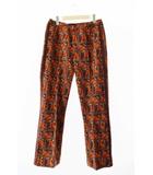 サスクワッチファブリックス SASQUATCH fabrix 25SS BOOTCUT TRACK PANTS PUEBLO 総柄 ブーツカット トラック パンツ 25SS-PA9-006 L DARK BROWN ブランド古着ベクトル 中古 ●■ 250510
