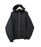 コモリ COMOLI コットン裏毛 ジップ パーカ A03-05001 3 黒 ブラック ブランド古着ベクトル 中古■250611