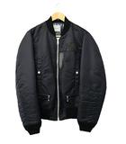 アンダーカバーイズム UNDERCOVERISM 13AW MA-1 ニット切替 中綿 フライト ジャケット ブルゾン L4203-4 3 黒 ブラック ブランド古着ベクトル 中古☆AA★250701