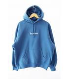 23AW Box Logo Hooded Sweatshirt ボックス ロゴ パーカー M ブルー ブランド古着ベクトル 中古☆AA★250731