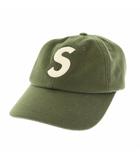 21AW Loro Piana Wool S Logo 6 Panel ロロピアーナ ウール Sロゴ 6パネル キャップ 帽子 緑 グリーン ブランド古着ベクトル 中古☆AA★▲250730