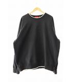 22SS Stretch Crewneck 刺繍 ステッチ クルーネック スウェット トレーナー XL 黒 ブラック ブランド古着ベクトル 中古 ☆AA★ 250731