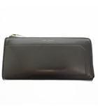 サンローラン パリ SAINT LAURENT PARIS ロゴ レザー L字ファスナー ウォレット 長財布 黒 ブラック ブランド古着ベクトル 中古☆AA★▲250718