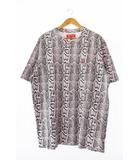 24SS Small Box Tee Snake 総柄 スネーク スモールボックス 半袖Tシャツ M ピンク ブランド古着ベクトル 中古 ☆AA★ 250715