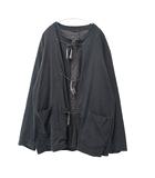 コモリ COMOLI 25SS コットンジャージ スタンドカラー ジャケット B01-05008 2 黒 ブラック ブランド古着ベクトル 中古250629