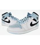 ナイキ NIKE AIR JORDAN 1 MID SE Ice Blue Nubuck エアジョーダン1 ミッド アイスブルーヌバック DV1308-104 26 ブルー ブランド古着ベクトル 中古▲■250630