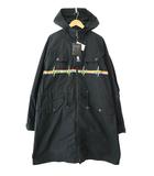 アンダーカバー UNDERCOVER ×PINK FLOYD ピンクフロイド 23SS THE DARK SIDE OF THE BRIGHT SIDE プリント ミリタリー モッズ コート UC1C4304-1 4 黒 ブラック ブランド古着ベクトル 中古☆AA★■250810