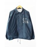 ウィンダンシー WIND AND SEA COACH JACKET ロゴ コーチ ジャケット WDS-JK-20 M ネイビー ブランド古着ベクトル 中古250708