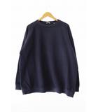 コモリ COMOLI 16AW インレイ起毛 クルーネック スウェット トレーナー J03-05004 3 紺 ネイビー ブランド古着ベクトル 中古 250630